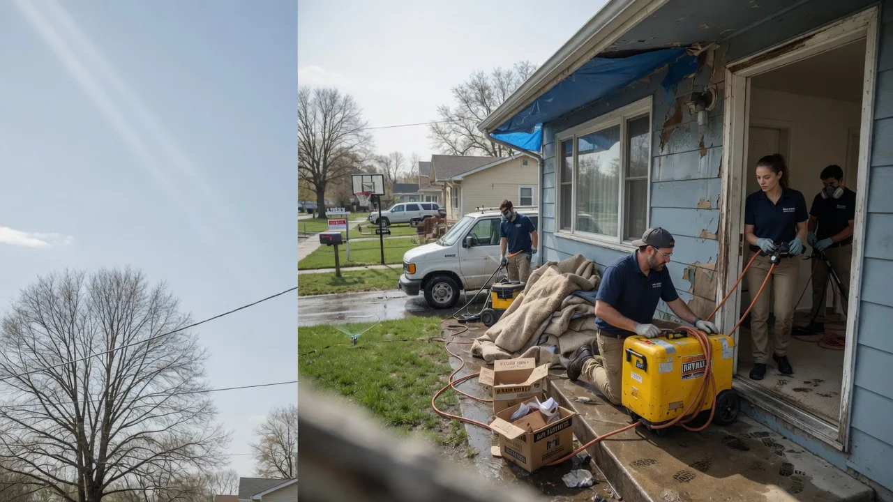 Basement Flood Cleanup in Iowa, LA near me